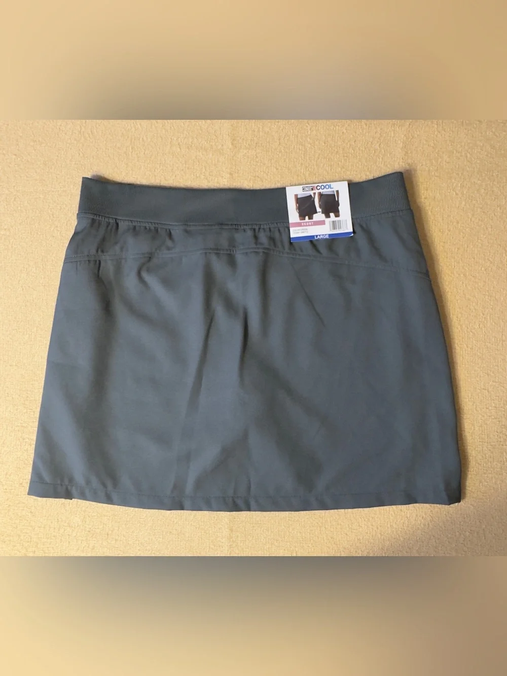 Everyday Stretch Mini Skirt in Slate Green